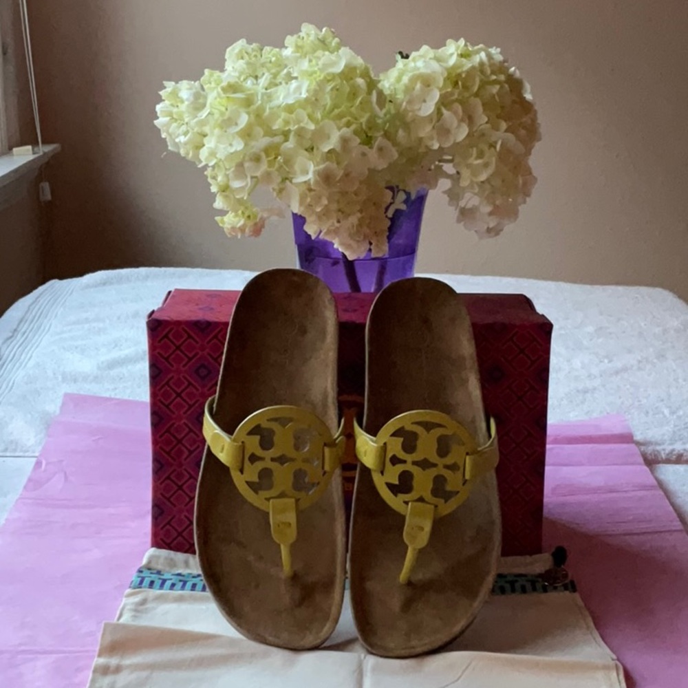 ☁️ TORY BURCH MILLER CLOUD SANDALS ☁️ SIZE 7 ☁️ - Picture 5 of 16